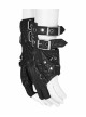 Metal Punk Pendant Decoration Half Hollow Adjustment Buckle Design Punk Gloves