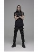 Metal Punk Pendant Decoration Half Hollow Adjustment Buckle Design Punk Gloves