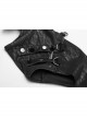 Metal Punk Pendant Decoration Half Hollow Adjustment Buckle Design Punk Gloves