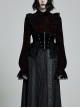 Gothic Gorgeous Retro Lace Vintage Black Carved Sewing Button Corset