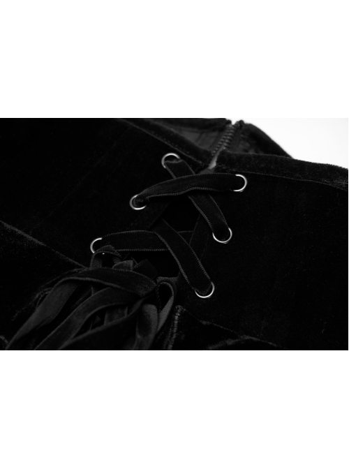 Gothic Gorgeous Retro Lace Vintage Black Carved Sewing Button Corset