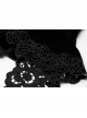 Gothic Gorgeous Retro Lace Vintage Black Carved Sewing Button Corset
