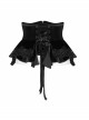 Gothic Gorgeous Retro Lace Vintage Black Carved Sewing Button Corset