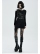 Punk Metal Buttonhole With Temptation Embossed Pattern Embossed Leather Buckle Shoulder Armor Accessory