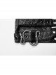 Punk Metal Buttonhole With Temptation Embossed Pattern Embossed Leather Buckle Shoulder Armor Accessory