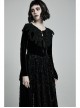 Punk Flocking Webbing Tie Rope Design Hollow Out Weaved Shawl