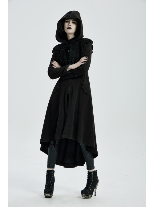 Punk Flocking Webbing Tie Rope Design Hollow Out Weaved Shawl