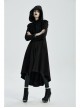 Punk Flocking Webbing Tie Rope Design Hollow Out Weaved Shawl