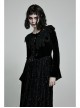 Punk Flocking Webbing Tie Rope Design Hollow Out Weaved Shawl