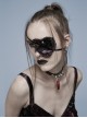 Gothic Velvet Fabric Metal Skull Lace Decoration Heart Eye Mask