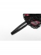 Gothic Velvet Fabric Metal Skull Lace Decoration Heart Eye Mask