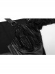 Gothic Stretch Knitted Mesh Off-Shoulder Design Sexy Crop Top