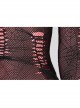 Gothic Elastic Flocking Mesh Rhombus Mesh Stitching Spider Web Printing Perspective T-Shirt