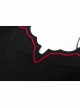 Gothic Knitted Fabric Bat Embroidery Print Decoration Camisoles