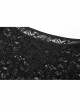 Black Gothic Stretch Perspective Off-Shoulder Design Lace Blouse