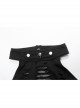 Daily Stretch Knitted Fabric Hollowed Out Spider Print Adjustable Halter Vest