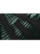 Daily Stretch Knitted Fabric Hollowed Out Spider Print Adjustable Halter Vest