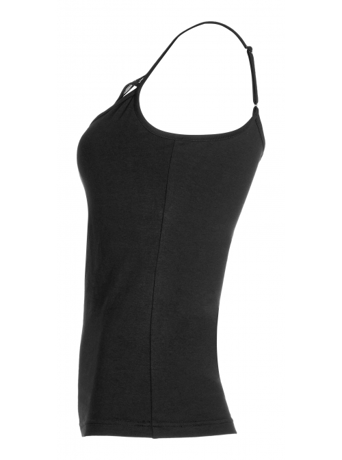 Gothic Knitting Stretch Knit Metal Skull Decoration Daily Sexy Adjustable Shoulder Strap Camisoles