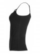 Gothic Knitting Stretch Knit Metal Skull Decoration Daily Sexy Adjustable Shoulder Strap Camisoles