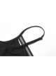 Gothic Knitting Stretch Knit Metal Skull Decoration Daily Sexy Adjustable Shoulder Strap Camisoles