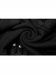 Punk Knitted Fabric Woven Metal Rivet Chain Decoration Short Coat