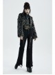 Gothic Two-Color Artificial Fur Plush Metal Zipper Loose Short Coat