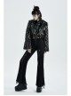 Gothic Two-Color Artificial Fur Plush Metal Zipper Loose Short Coat