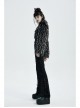Gothic Two-Color Artificial Fur Plush Metal Zipper Loose Short Coat