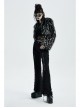 Gothic Two-Color Artificial Fur Plush Metal Zipper Loose Short Coat