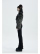 Gothic Two-Color Artificial Fur Plush Metal Zipper Loose Short Coat