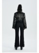 Gothic Two-Color Artificial Fur Plush Metal Zipper Loose Short Coat