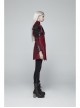 Red Gothic Special Hot Rubber Sleeved Metal Buckle Decoration Windbreaker