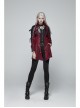 Red Gothic Special Hot Rubber Sleeved Metal Buckle Decoration Windbreaker