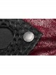 Red Gothic Special Hot Rubber Sleeved Metal Buckle Decoration Windbreaker