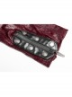 Red Gothic Special Hot Rubber Sleeved Metal Buckle Decoration Windbreaker