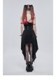 Punk Black Pu Material Three Rows Metal Snap-Button Waist Buckles