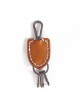 Punk Metal Heart-Shaped Design Skull Decoration Unisex Brown Keychain