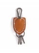 Punk Metal Heart-Shaped Design Skull Decoration Unisex Brown Keychain