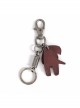 Punk Unisex Red Cortex Dog Shape Design Metal Buckle Keychain