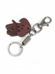 Punk Unisex Red Cortex Dog Shape Design Metal Buckle Keychain