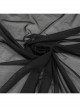 Punk Cross Leather Straps On Chest Design Metal Five-Pointed Star Decoration Female Long Cape With Hood