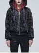 Two-Tone Woolen Grain Fleece D-Shaped Buckle With Leather Drawstring Stitching On The Shoulder Metal Five-Pointed Star Zipper Female Coat