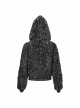 Two-Tone Woolen Grain Fleece D-Shaped Buckle With Leather Drawstring Stitching On The Shoulder Metal Five-Pointed Star Zipper Female Coat