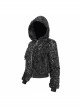 Two-Tone Woolen Grain Fleece D-Shaped Buckle With Leather Drawstring Stitching On The Shoulder Metal Five-Pointed Star Zipper Female Coat