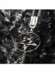 Two-Tone Woolen Grain Fleece D-Shaped Buckle With Leather Drawstring Stitching On The Shoulder Metal Five-Pointed Star Zipper Female Coat
