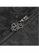 Gothic Embroidered Print Pattern Metal Pattern Buckle Decoration Trumpet Sleeve Design Tuxedo