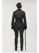 Gothic Embroidered Print Pattern Metal Pattern Buckle Decoration Trumpet Sleeve Design Tuxedo