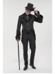 Gothic Embroidered Print Pattern Metal Pattern Buckle Decoration Trumpet Sleeve Design Tuxedo