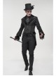 Gothic Embroidered Print Pattern Metal Pattern Buckle Decoration Trumpet Sleeve Design Tuxedo