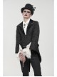 Gothic Embroidered Print Pattern Metal Pattern Buckle Decoration Trumpet Sleeve Design Tuxedo